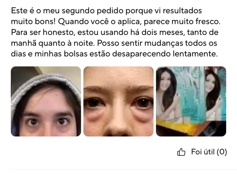 Mascára com Colagéno e Ácido Hialurônico (Área dos Olhos )